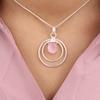 Rare Pink Cat's Eye Gemstone 925 Sterling Silver Jewelry Handmade Pendant 1.65" PP-61-46