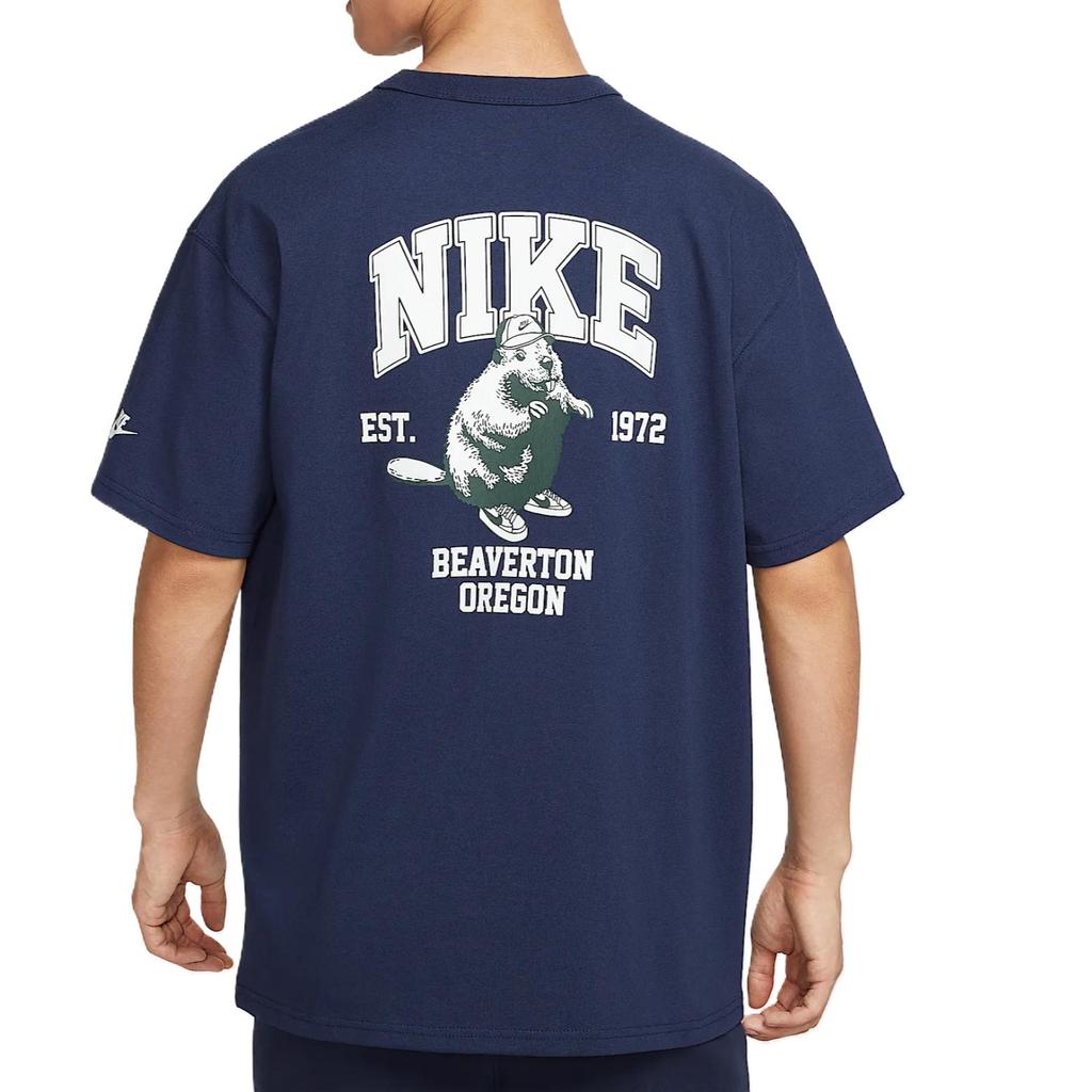 Nike Sportswear Premium Fashion Comfortable Vintage Minimalist Short Sleeve T-Shirt Men Tops Deep-Navy IH0818410