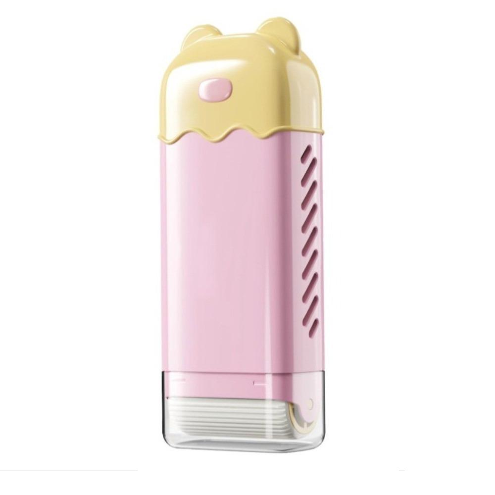 

Plastic Self-Draining Soap Box with Bubble Roller Sealed Soap Rack Home Bathroom Accessories Pink