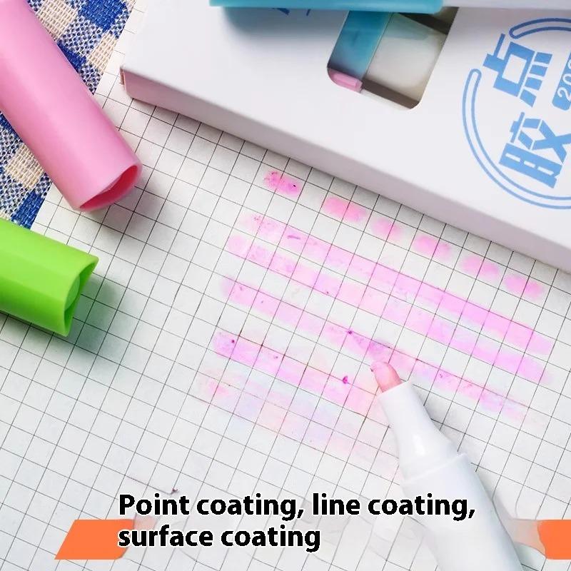 Fast Dry Glue Stick Color Jelly Solid Pen Shape Large Capacity Children Diy Journal Notebook Tool Student Office Cute Stationery