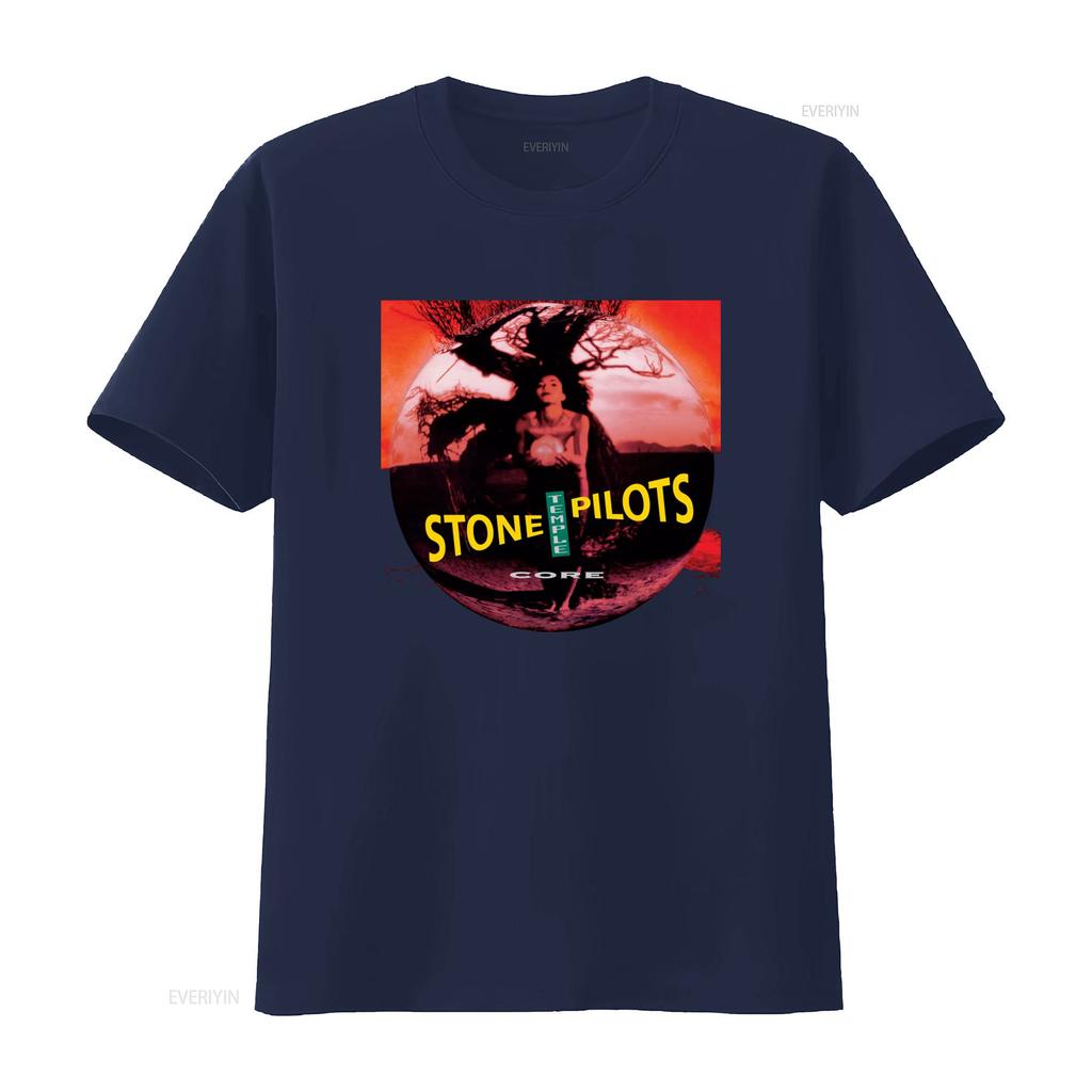 Cotton T Shirt Core Stone Temple Pilots Album Dean DeLeo Robert Band Merch Vintage Washed Homme Breathable Versatile Stretched