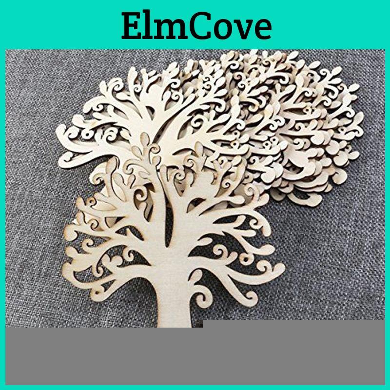 Embellishments Wooden Pcs Tree 10 For Wedding Christmas
