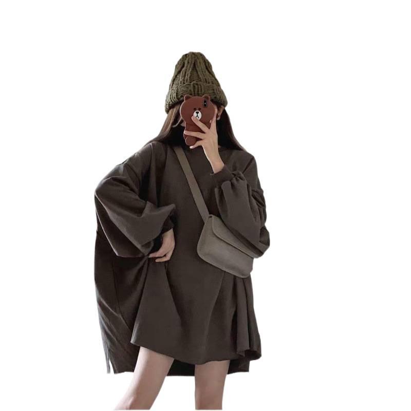 Plus Size Women's Korean-Style Loose Sweatshirt - Trendy Autumn/Winter Jacket for 230-300 Jin