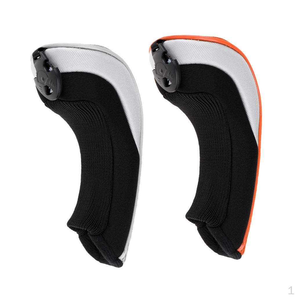 

2pcs Golf Hybrid UT Club Head Cover Headcover Gray