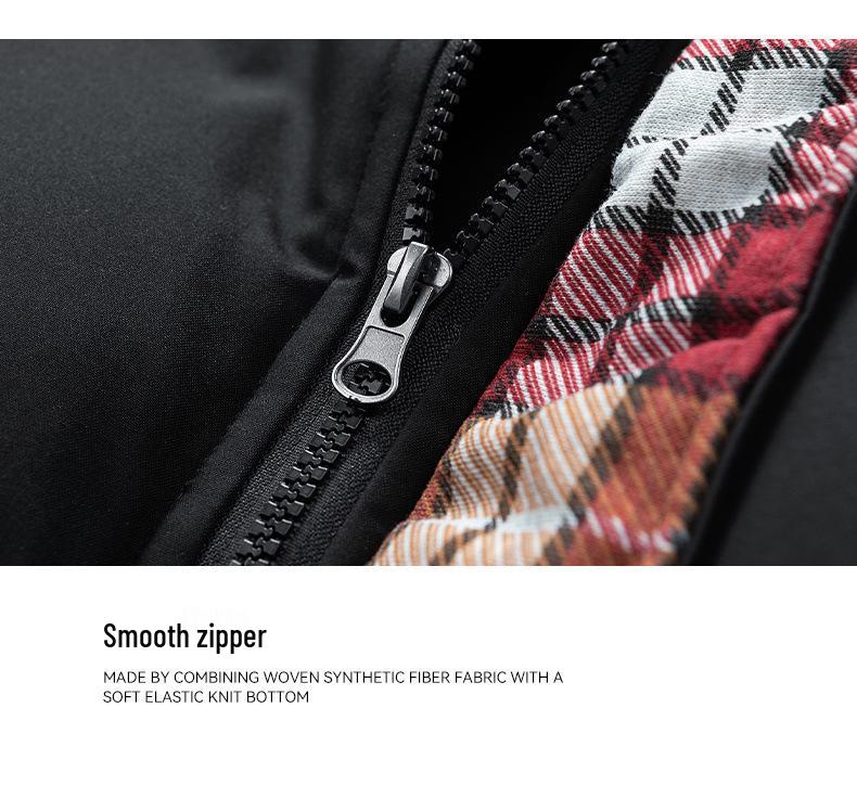 Teen Stand Collar Cotton Jacket - Trendy Padded Outerwear for Junior & High School Boys