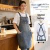 Customizable Washable Denim Apron: For Coffee, Tea, BBQ, Barber, and Flower Shop Workwear