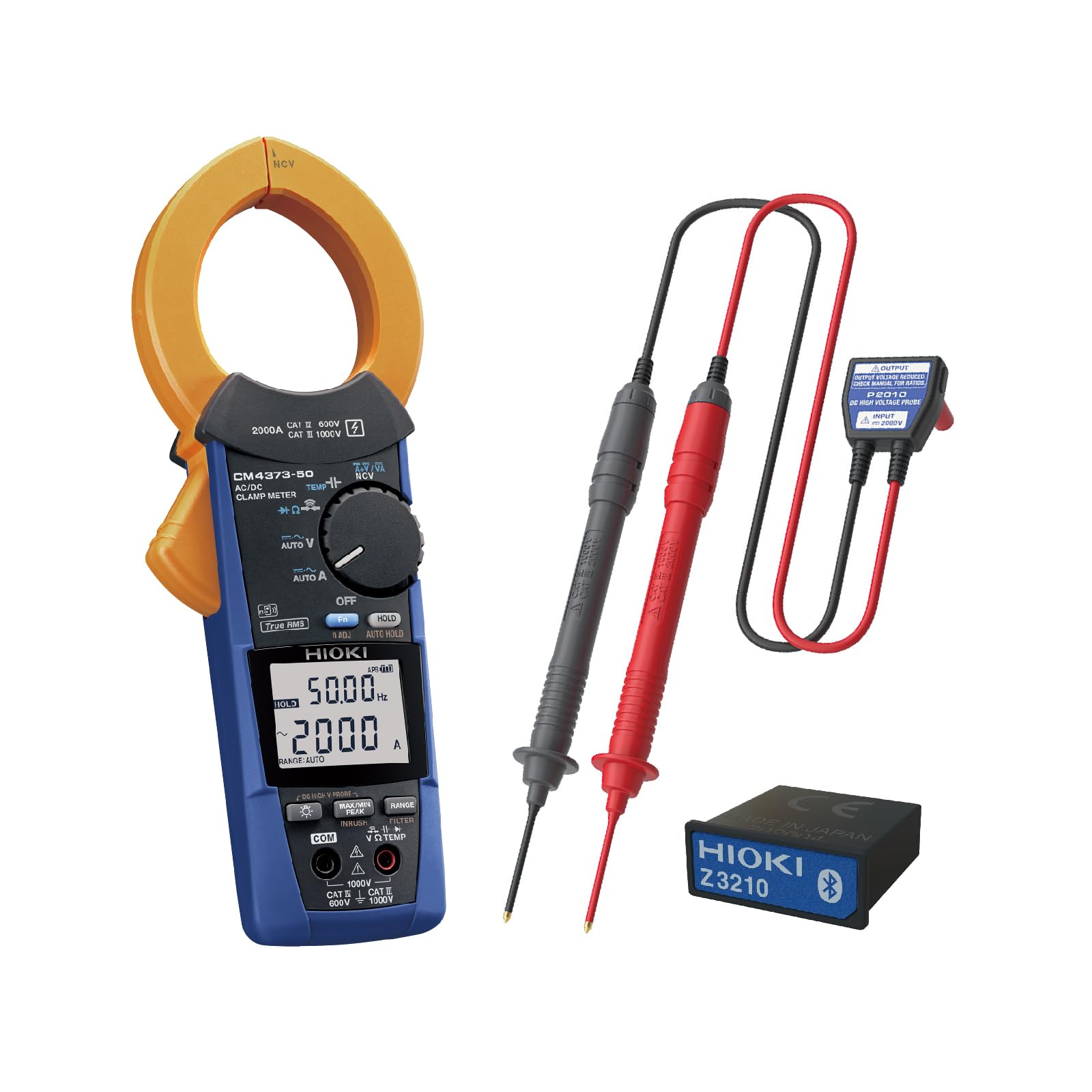 

HIOKI Clamp Meter Solar Set Made in Japan Photovoltaic PV Solar High Voltage CM4373-93 AC/DC