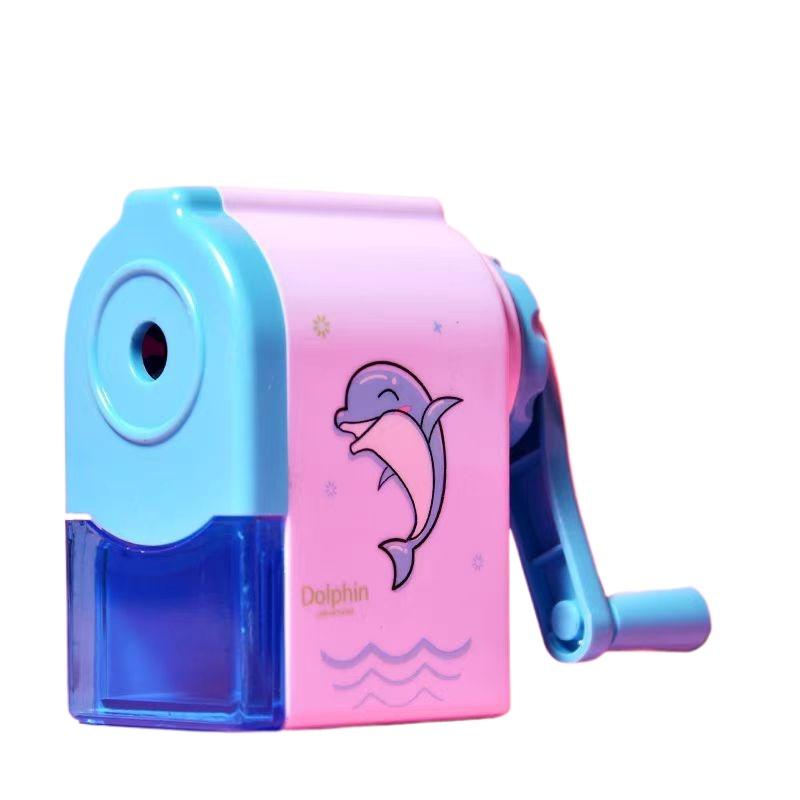 Cute Cartoon Manual School Kids Pencil Sharpener Hand Crank