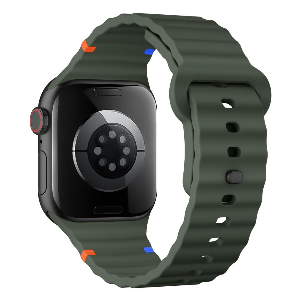 Silicone Straps for Apple Watch Band 44mm 40mm 49mm 45mm 46mm 42mm 38mm 41mm Correa Sport Bracelet iWatch Series 10 SE 9 Ultra 2