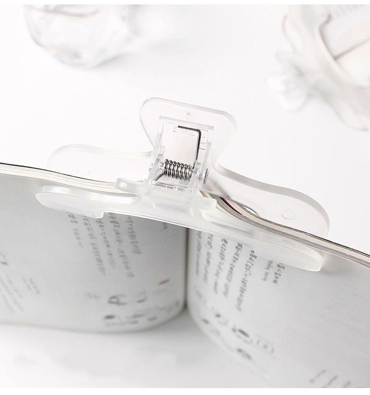 1-4pcs Book Clip Reading Plastic Clip Prevent Page Turning Transparent Frosted Folder Fixed Notebook Piano Score Creative Tool