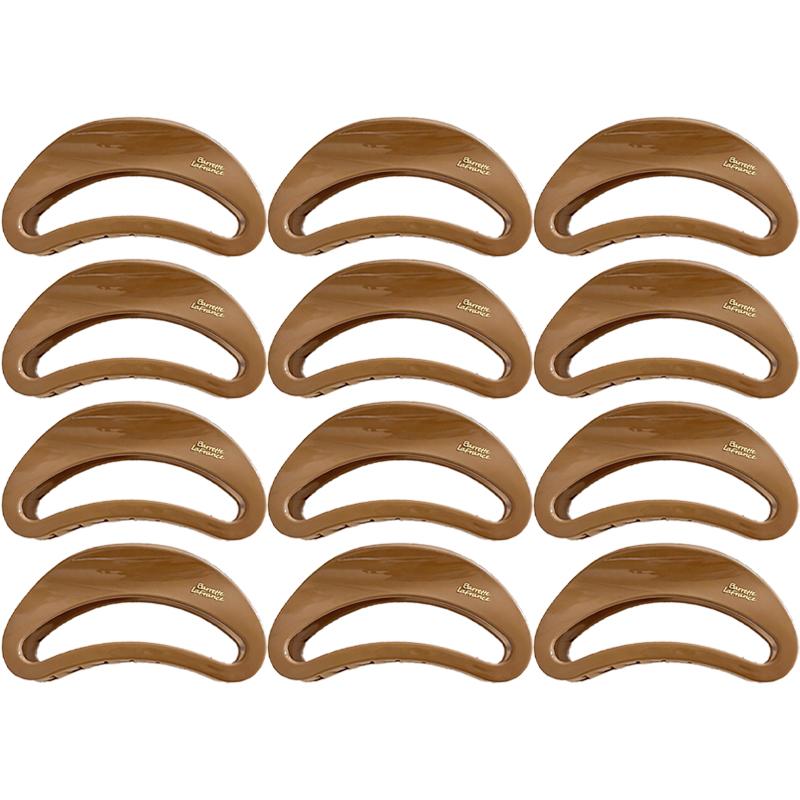 Korean New Semi-Circle Solid Color Large Hair Clip High-Quality Vintage Versatile Shark Clip Hair Accessory