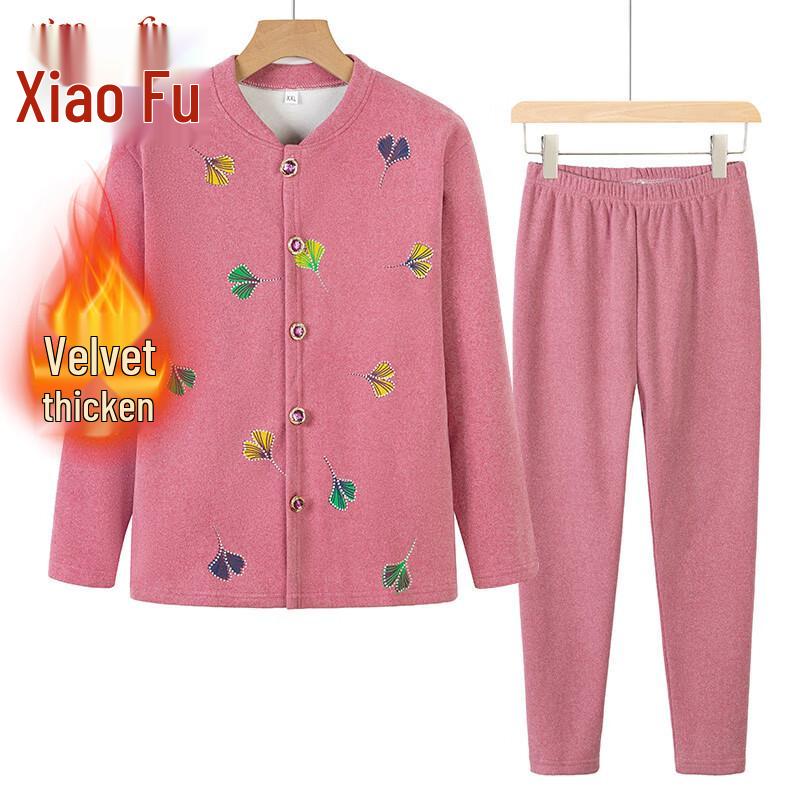 

Теплый велюровый кардиган для пожилых женщин 3XL