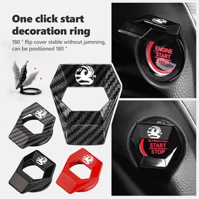 Car Engine Start Stop Switch Button Cover Decorative Ring Protection For Vauxhall Zafira Vectra Vivaro Corsa D Astra G J H
