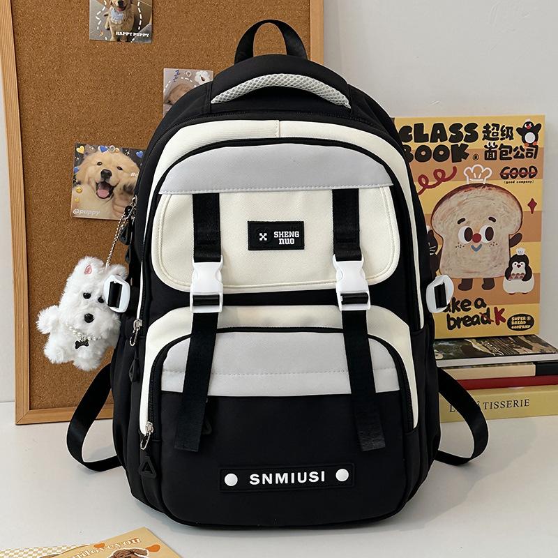 Children's Schoolbags Elementary School Girls Junior High School Students High School Students Splicing High Value Backpacks