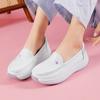 Spring and Autumn New Nurse Shoes for Women, Soft Sole Breathable Odor-Resistant Comfortable Foot-Resistant Versatile Thick-Soled Medical Work Shoes