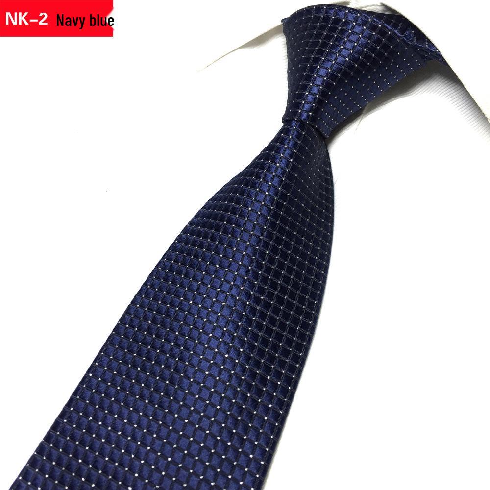 

Мужской галстук 8 см в клетку с серебряной нитью, жаккардовый из яркого шелка - Формальный Деловой Профессиональный