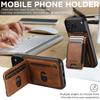 Universal Leather Phone Case with Card Holder & Stand - Compatible with Apple 17ProMax, Google 10ProXL, Samsung Models