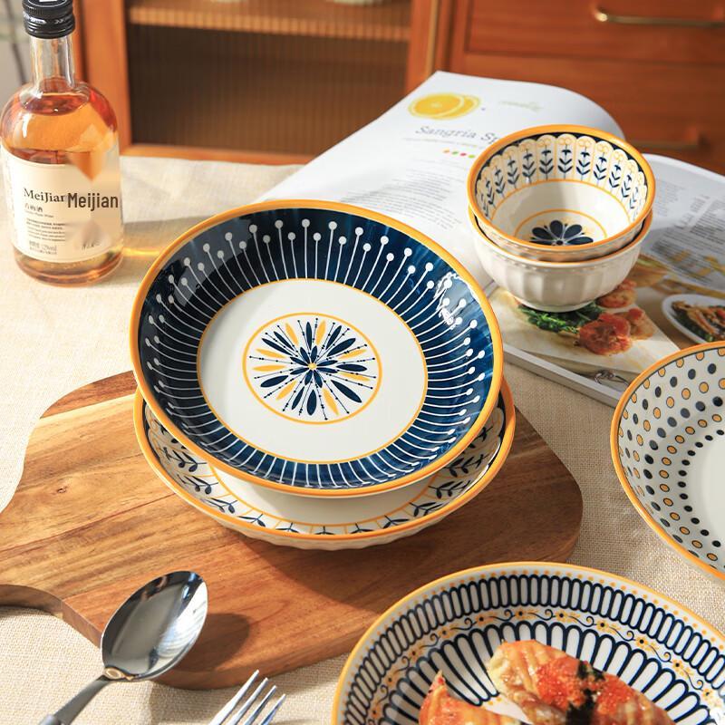 European Style Ceramic Dinner Plate Set