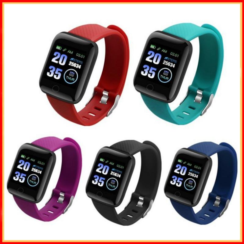 Pulseira inteligente fitness com tela colorida, pulseira esportiva, relógio inteligente com frequência cardíaca, pressão arterial, bluetooth e passos