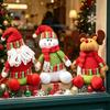 Christmas Plush Decorations With Snowman Santa Reindeer For Home Holiday Decor
