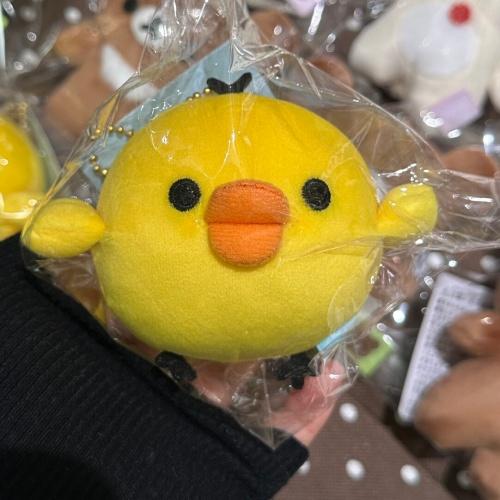 Cute 10CM Fluffy bear Plush toys Keychain Rilakkuma Stretchy Series Plush Toy Cartoon Basic Style Easy Bear Stuffed Animal doll