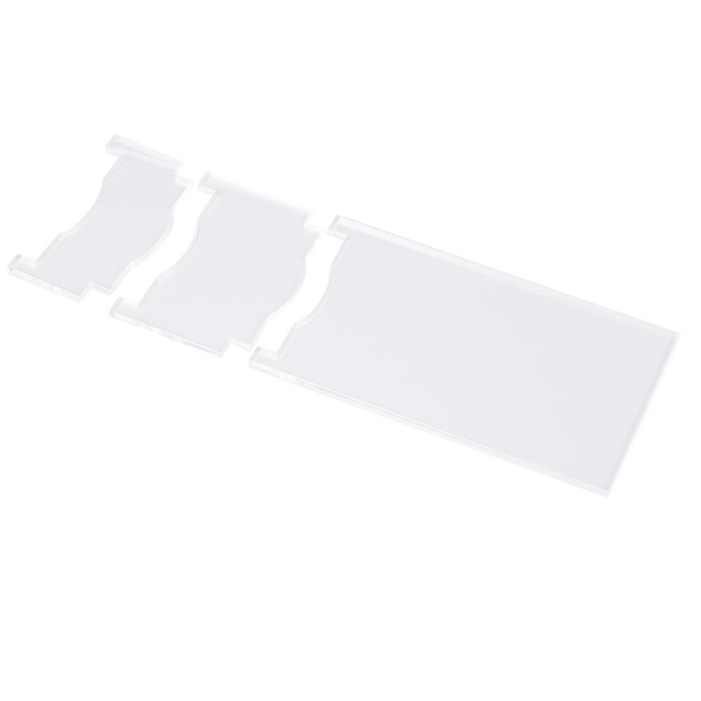 2 Set Clear Acrylic Furniture Wall Spacer Adjustable Length Sofa Wall Stopper Bedroom