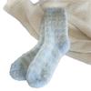 One-click Winter Thick Warm Mid-Calf Lamb Wool Sleep Socks for Women