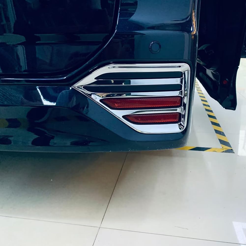 RUIQ Exterior Chrome Rear Fog Lamp Garnish Bezel Cover for Toyota New Voxy/Noah 90 Series (January 2022 onwards) - Specially Designed for Toyota Noah/