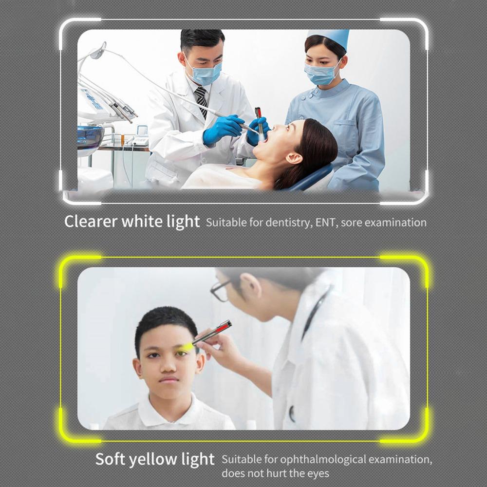 Durable Waterproof LED Pen Light Aluminum Alloy Type C Charging Mini Flashlight Portable Pocket Flashlight Medical Use