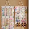 Hanging Hair Bow Holder Hair Bow Hair Clip Organizer Headband Hair Clip Storage Display Hair Accessories Organizer for Nursery Door Wall Closet