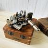 Brass Nautical Sextant  J Scott Replica with Hardwood Box Marine Instrument