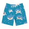 3d Printed Shark Beach Shorts For Cartoon Animal Graphic Swimming Trunks Kids Summer Quick Dry Hawaiian Board Shorts