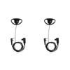 2 Pin Walkie Talkie Headset with MIC PTT D-Shape Earphone Earpiece Headphone Accessories for Baofeng Kenwood Puxing TYT Radio
