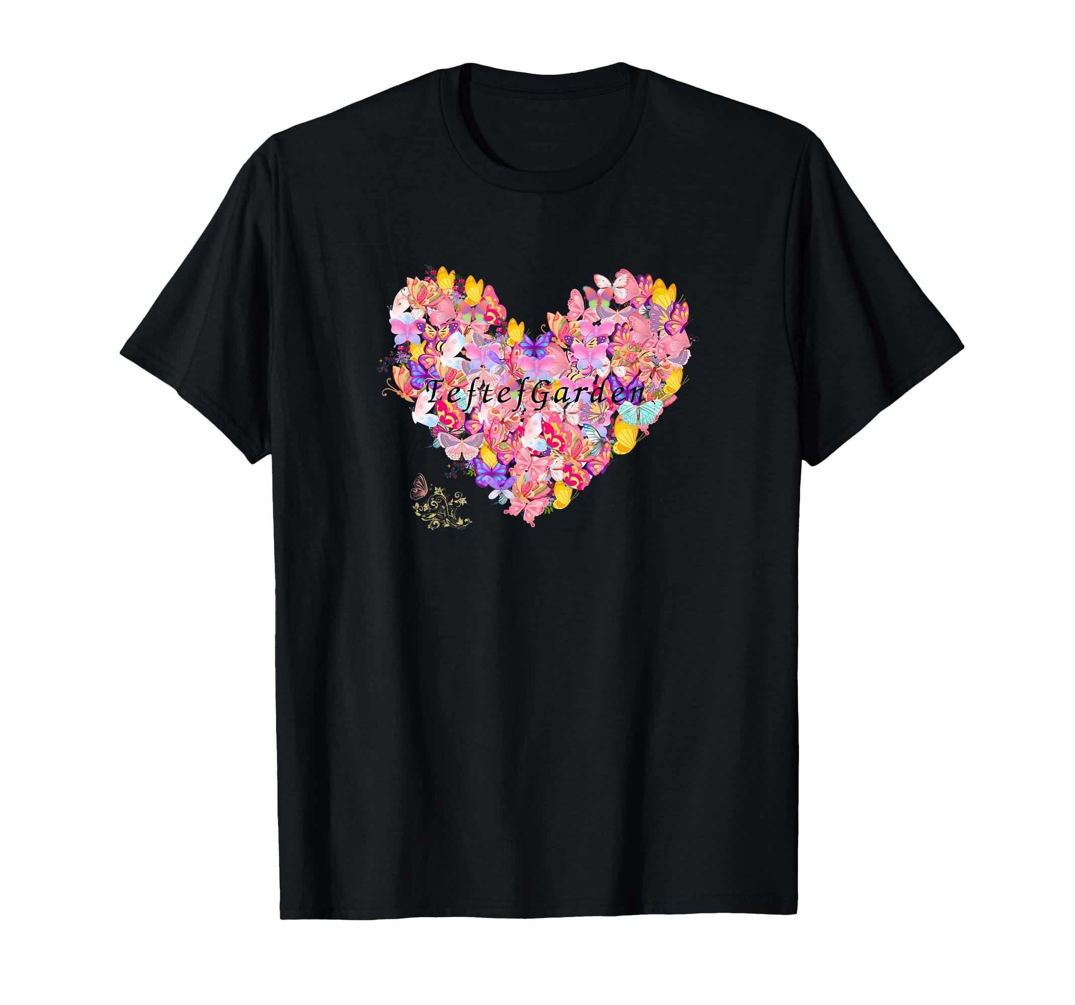 

Butterfly Heart Cute Garden T-shirt