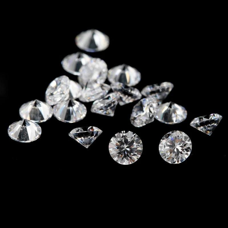 2.5mm D Color VVS1 Lab Grown White Round Cut Premium Loose Gemstone