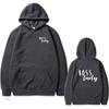 Hoodie Casual Sweatshirt Long Sleeve Hoodie Pullover Sweatshirt Boss Lady Print Hoodie Sweatshirt  Loose Tops Outerwear