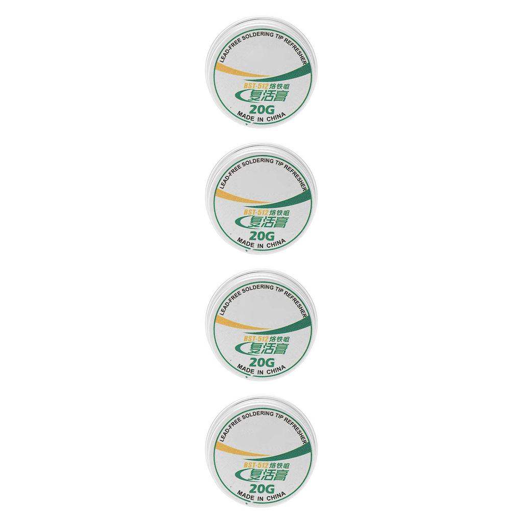 4Pcs Soldering Tip Refresher Clean Paste Tin Powder Resurrection Paste for Oxide Solder Iron Head