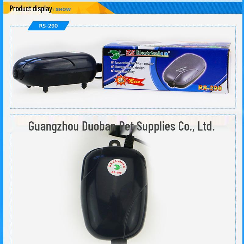 Silent Fish Tank Aeration Pump RS-390 - Aquarium Oxygen Pump & Small Aerator
