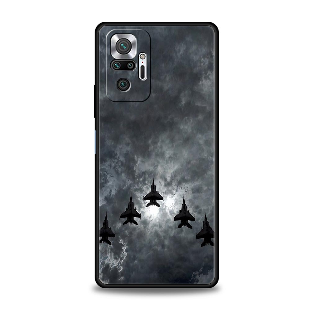 Aircraft Airplane Cool Phone Case For Xiaomi Redmi Note 14 13 12 5G 11 10 Pro Plus 4G 9S 9 14C 13C 12C 10C 9C 9A Soft TPU Cover