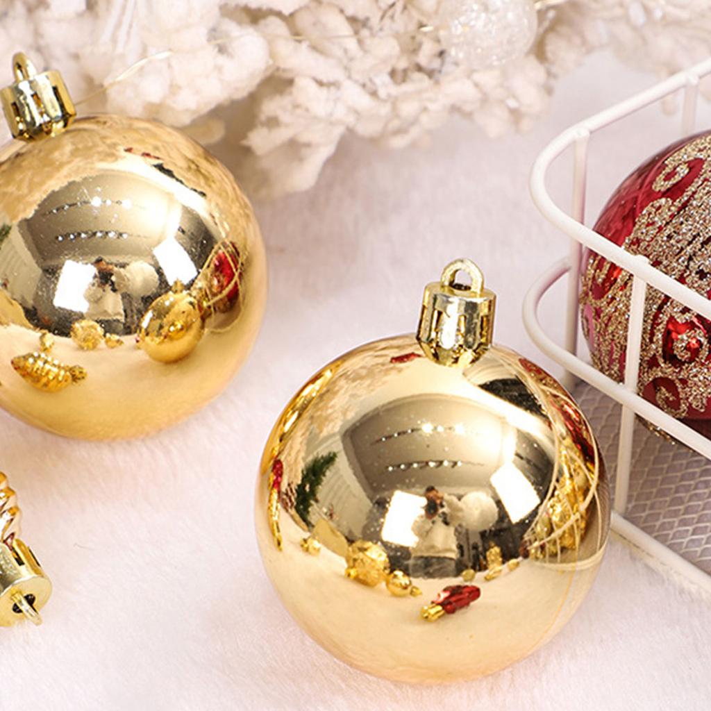 42Pcs Christmas Baubles Christmas Balls Ornaments Hanging Baubles Balls Ornaments for Wedding Christmas Tree Decoration