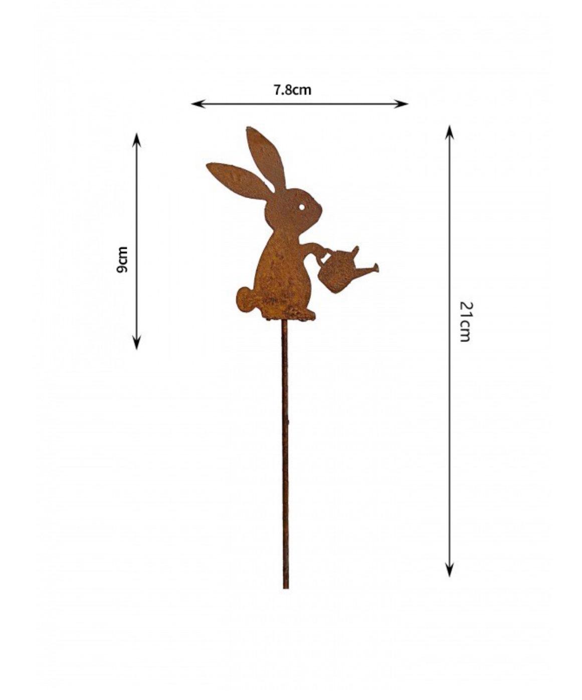 

Retro Japanese Iron Rabbit Flower Holder for Gardens and Balconies