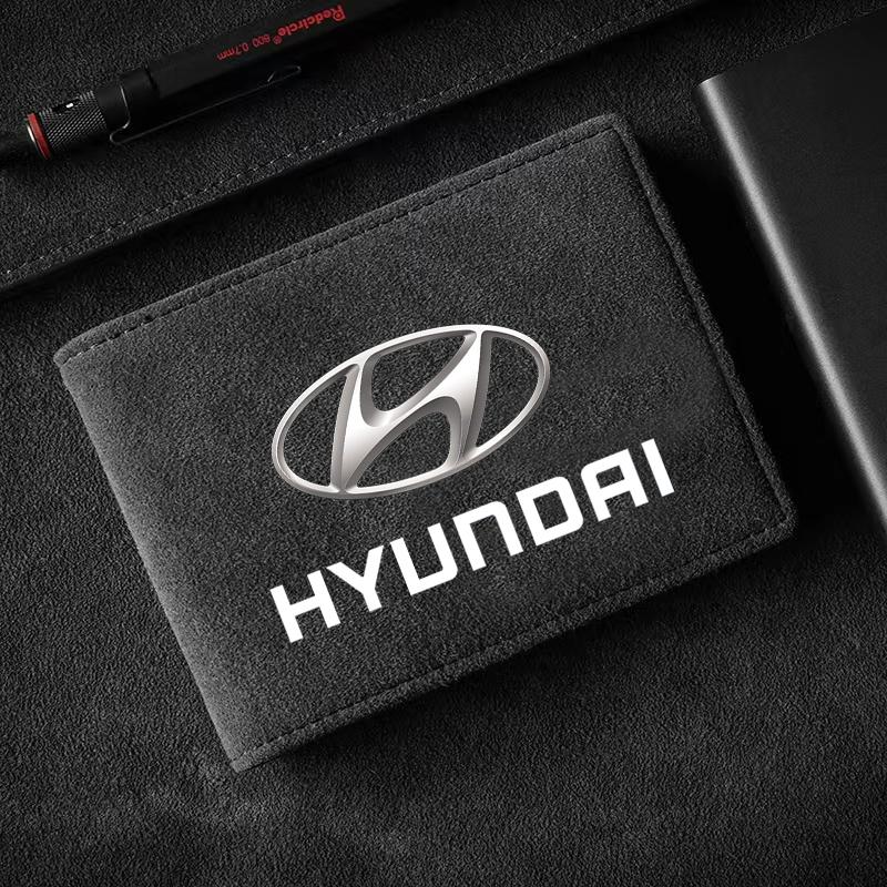 1 Stück Leder Kreditkartenetui Auto Fahrdokumente Schutzhülle Für Hyundai Santa Fe Sonata Solaris Azera Creta I30 Ix25 Tucson IX35