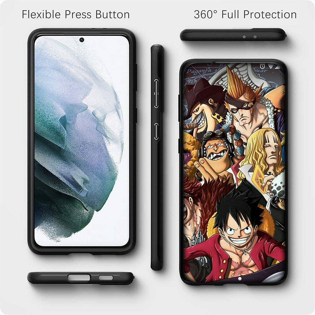 For Samsung Galaxy S25 S24 S23 S22 Ultra FE Plus A37 A57 A56 A55 A06 A16 A15 A36 A26 A35 A05 A25 A54 A34 Phone Case Comics Nico Robin One Piece Luffy