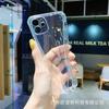 Applicable to iPhone12-6.1 transparent straight-sided square mobile phone case Apple 13/15OPRO all-inclusive tpu protective case