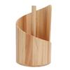 Wooden Paper Towel Holder Countertop Freestanding Paper Towel Dispenser Stand with Round Base for Kitchen Dining Table