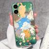 For iPhone 17 Air 16 15 14 13 Pro Max Plus 16e Luxury Clear Phone Case Cute Couple Piggy Pattern Soft Silicone Anti Slip Shell For iPhone Bumper Cover