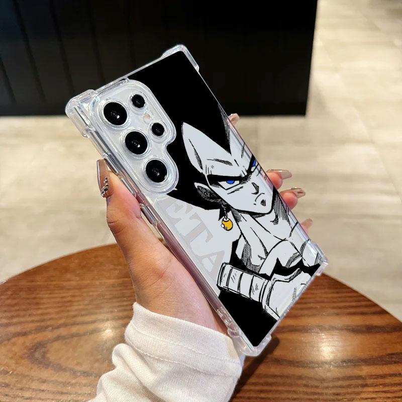 

Anime Vegeta Goku Dragons Balls Phone Case For Samsung Galaxy S25 FE S26 S24 S23 S22 S21 S20 Ultra S26 Plus S25FE 5G Clear Cover Galaxy S24 FE