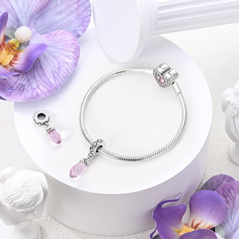 Charm Genuine Copper Purple Vintage Crystal Star Pendants Bead Fits Bracelets Women Jewellery DoItYourself Beautiful Gifts Accessory