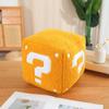 Mario Question Mark Box Plush Toy Cartoon Stuffed Doll Room Sofa Gift Decoration