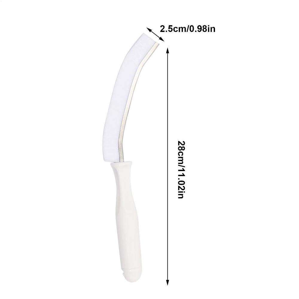 

Crevice Brush Bathroom Cleaner Long-Handled Ergonomic Angled Hard Bristle Cleaning Tool for Kitchen Shower Window Tile белый